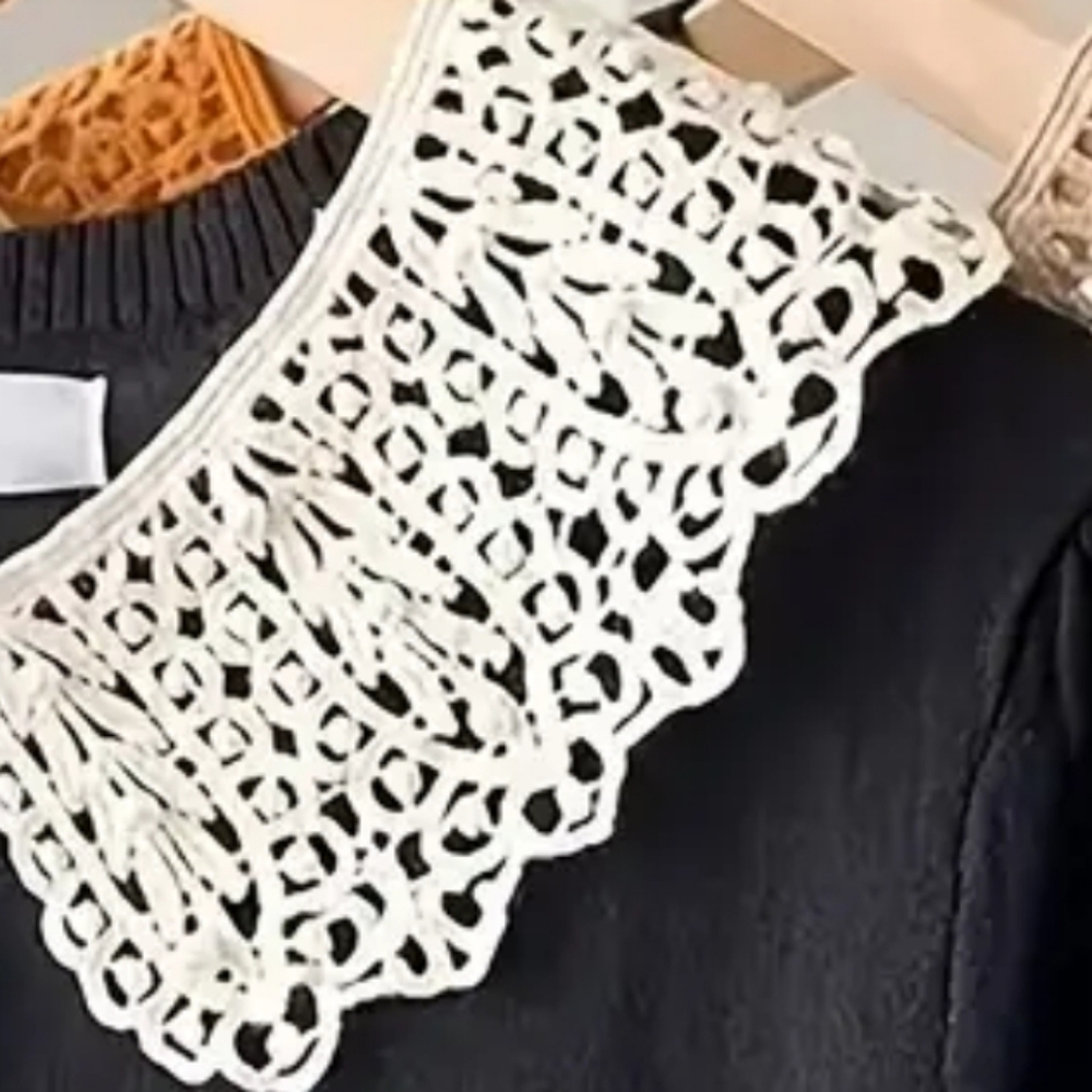 DETACHABLE LACE COLLAR DRESS UP ANY DRESS OR SWEATER DETACHABLE - Picture 2 of 7